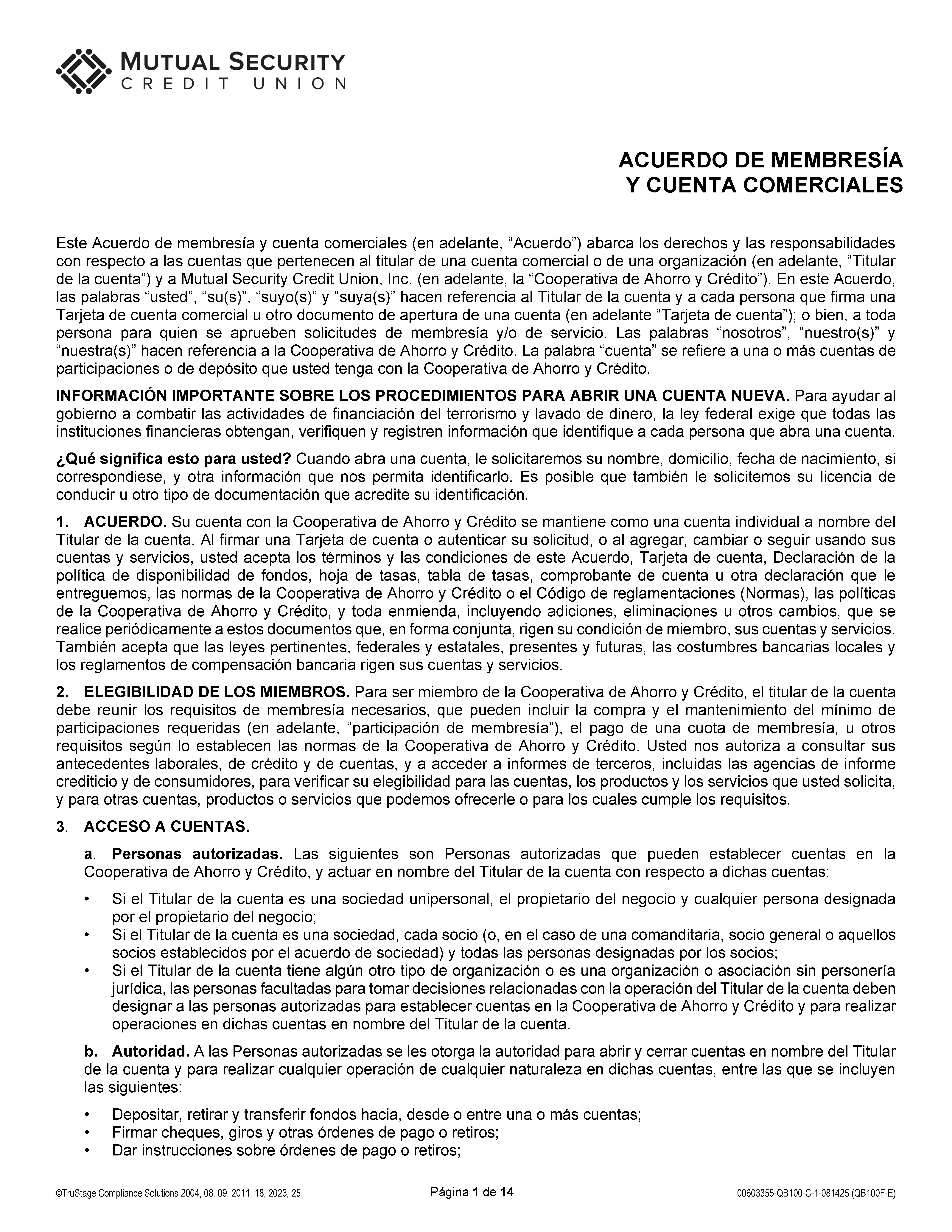Business Membership and Account Agreement - Spanish (1)_Page_01