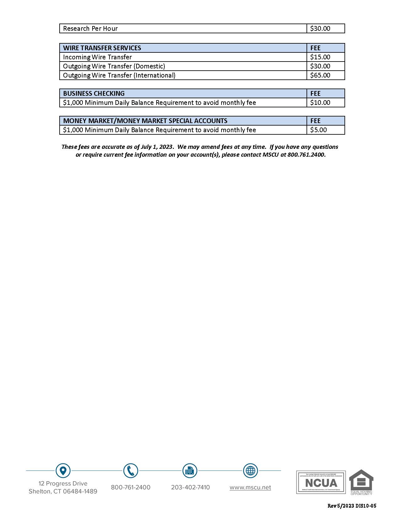 MSCU Fee Schedule_Page_2