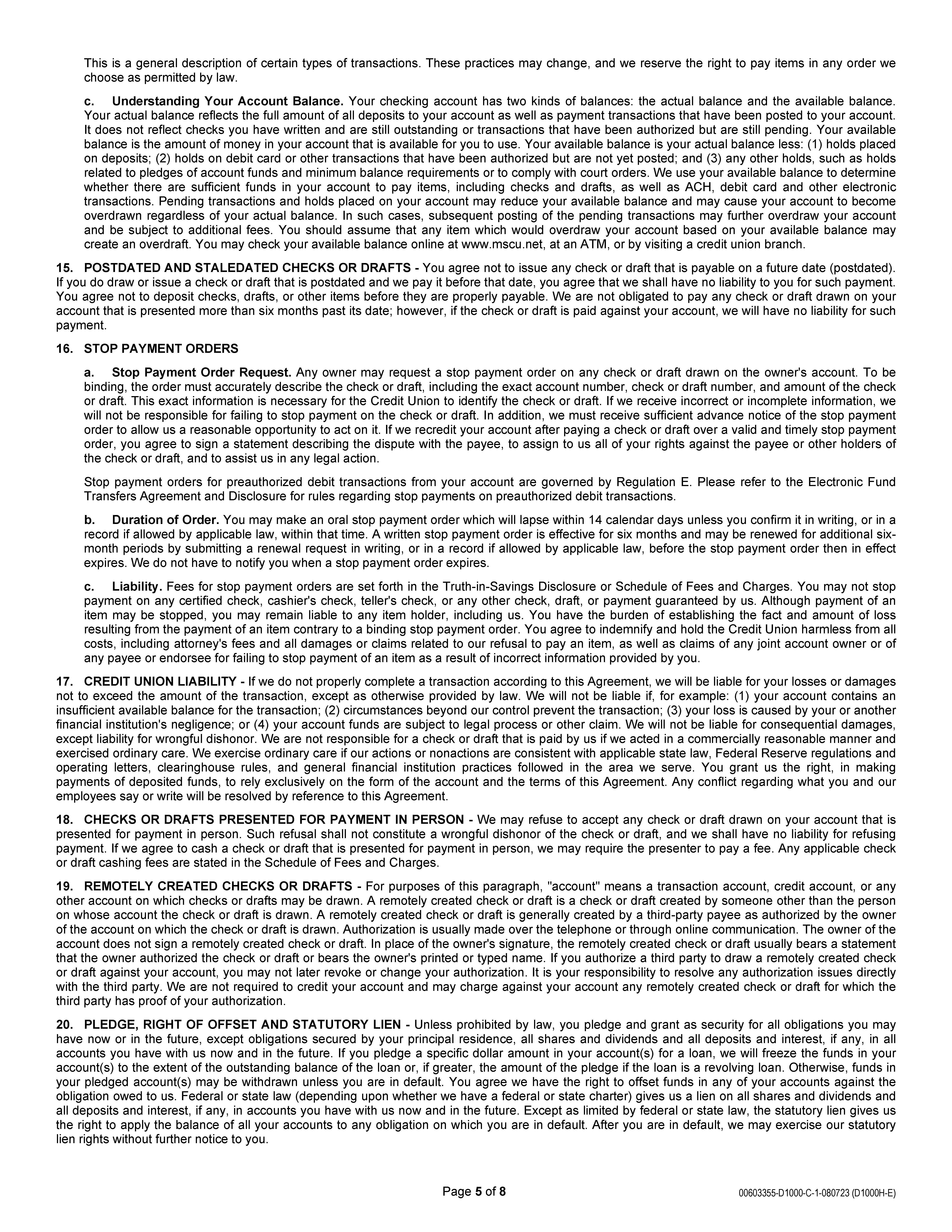 Membership and Account Agreement - March 2024_Page_5
