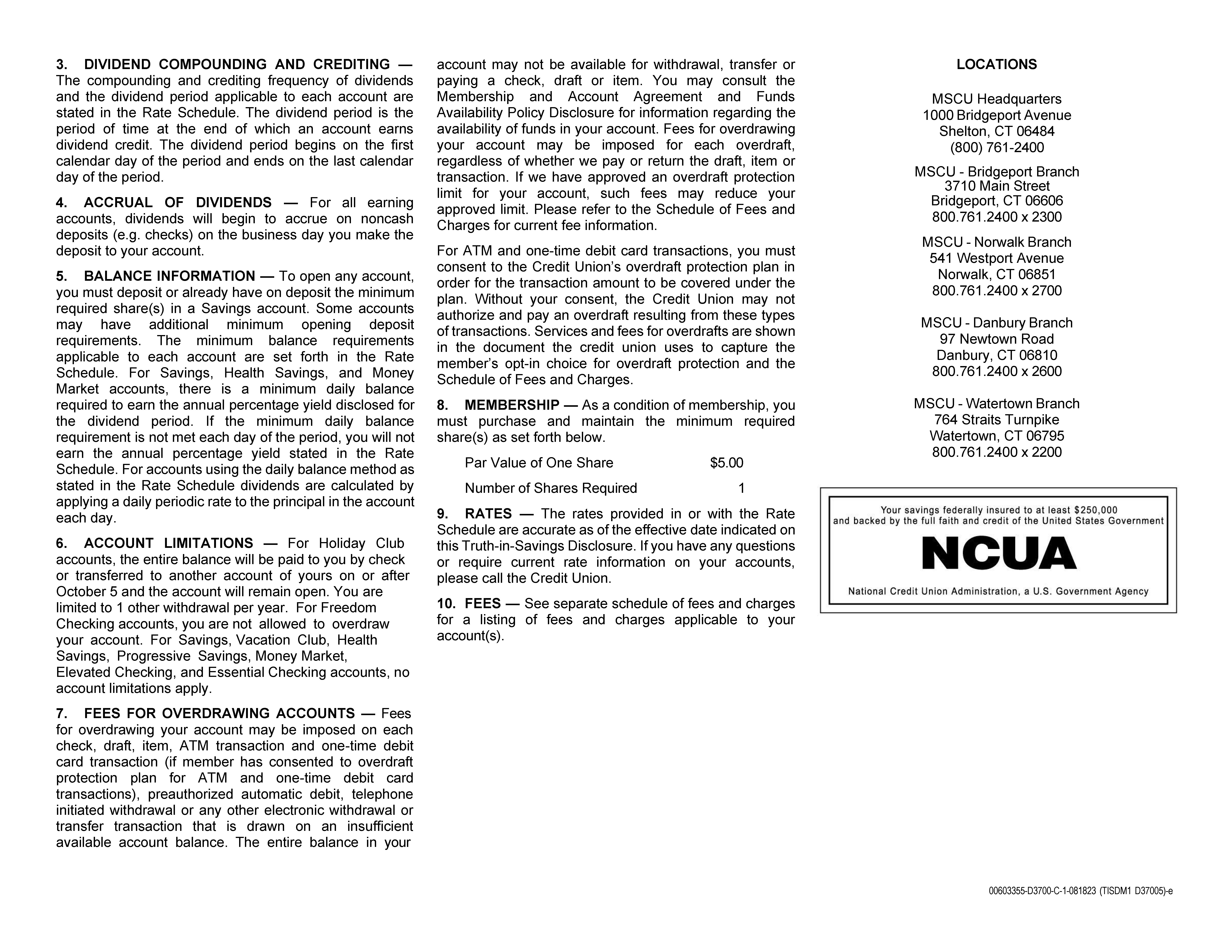 TISA - Savings and Checking Accounts - English - March 2026 v2_Page_2