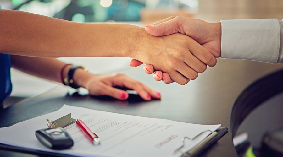 Handshake at Loan Signing