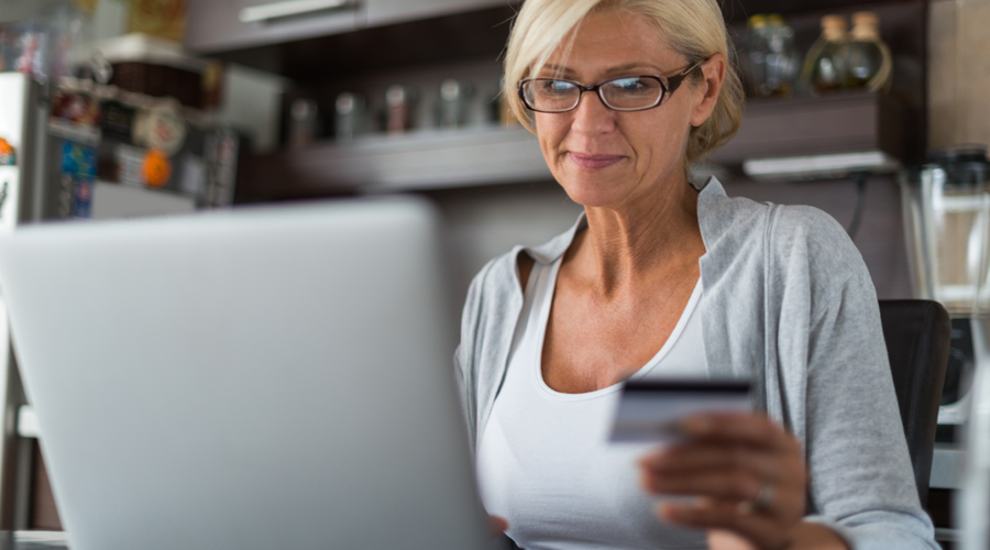 Mature female checking account online